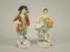 A pair of Dresden porcelain figures