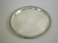 A WMF silver plated circular tray