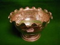 An Indian silver footed bowl