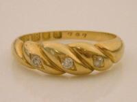 An 18ct gold dress ring