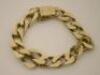 A 9ct gold curb link bracelet