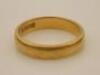 A 22ct gold wedding band