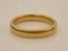 A 22ct gold wedding band