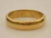 A 22ct gold wedding band