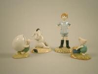 Four Royal Doulton Winnie The Pooh Collection figures