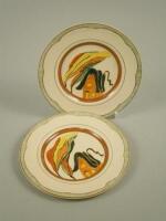 Two Clarice Cliff decorative plates