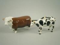 Two cow figures