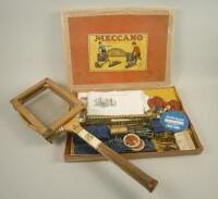 A cased Meccano set