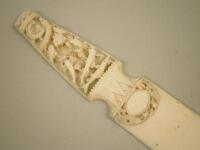 An oriental ivory letter opener or page turner