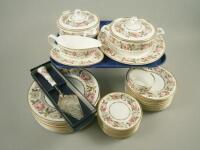 A Royal Worcester Royal Garden pattern dinner service