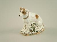 A Royal Crown Derby paperweight of a dog