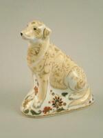 A Royal Crown Derby paperweight of a dog