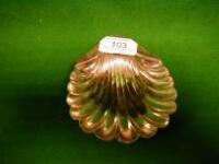 An Edward VII silver shell moulded dish