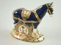 A large Royal Crown Derby paperweight of a horse