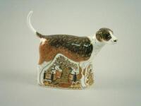 A Royal Crown Derby paperweight of a dog