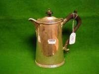 A George V silver hot water jug