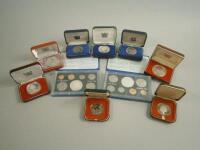 Various coins and coin sets