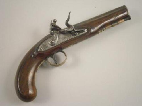 An early 19thC flintlock sidelock pistol by R.Kirton