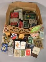 A large quantity of Victorian and other playing cards