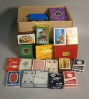 A large quantity of mostly continental pictorial playing cards.