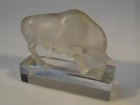 A Lalique model of a bull