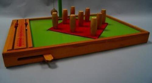 A Taylor table skittles game.