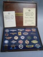 Badges of The World's Great Motor Cars. A collection of twenty five of the greatest motor car emble