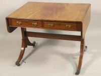 A Regency mahogany sofa table