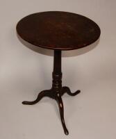 A George II oak tripod table