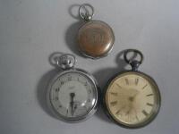 A Victorian silver cased pocket watch by Waltham