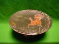 A cold painted bronze tazza of the Art Nouveau period