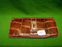 A 1930's skin clutch bag