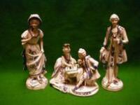 Three modern german porcelain figures