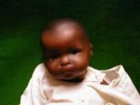 An Armand Marseille bisque headed black baby doll