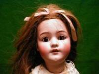 A German bisque headed doll