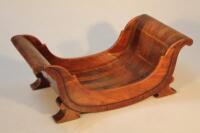 A 19thC mahogany cheese coaster (AF)