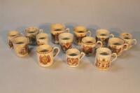 King George V commemorative mugs and beakers. (14)