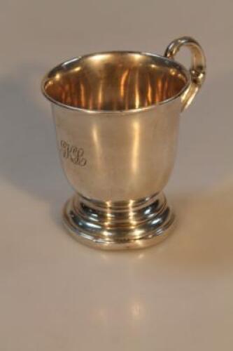 An Elizabeth II silver christening tankard