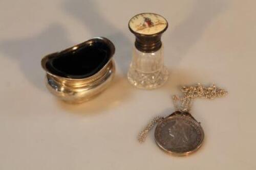 A George V silver salt