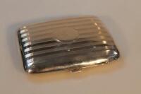 A George VI silver cigarette case