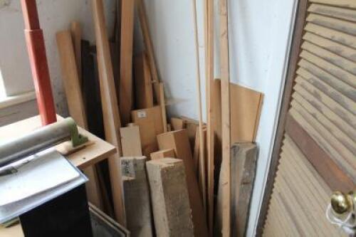 A quantity of hard and soft wood off cuts.