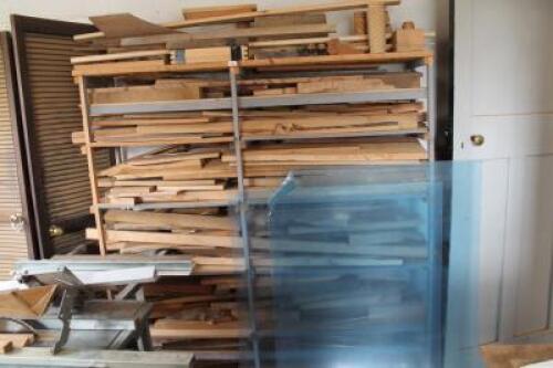 Shelves of various hard and soft wood