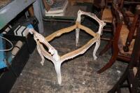 A French style piano stool frame.