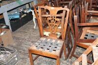 A Harlequin set of nine 18thC and later dining chairs.