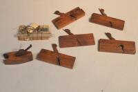 Various wooden wood moulding planes