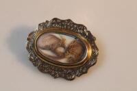 A late 19thC memorial brooch