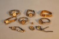 Various ladies wristwatches.