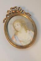 A miniature of an 19thC lady