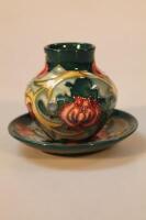 A Moorcroft dish and vase