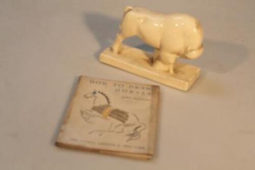 A Wedgwood style figure of a bull